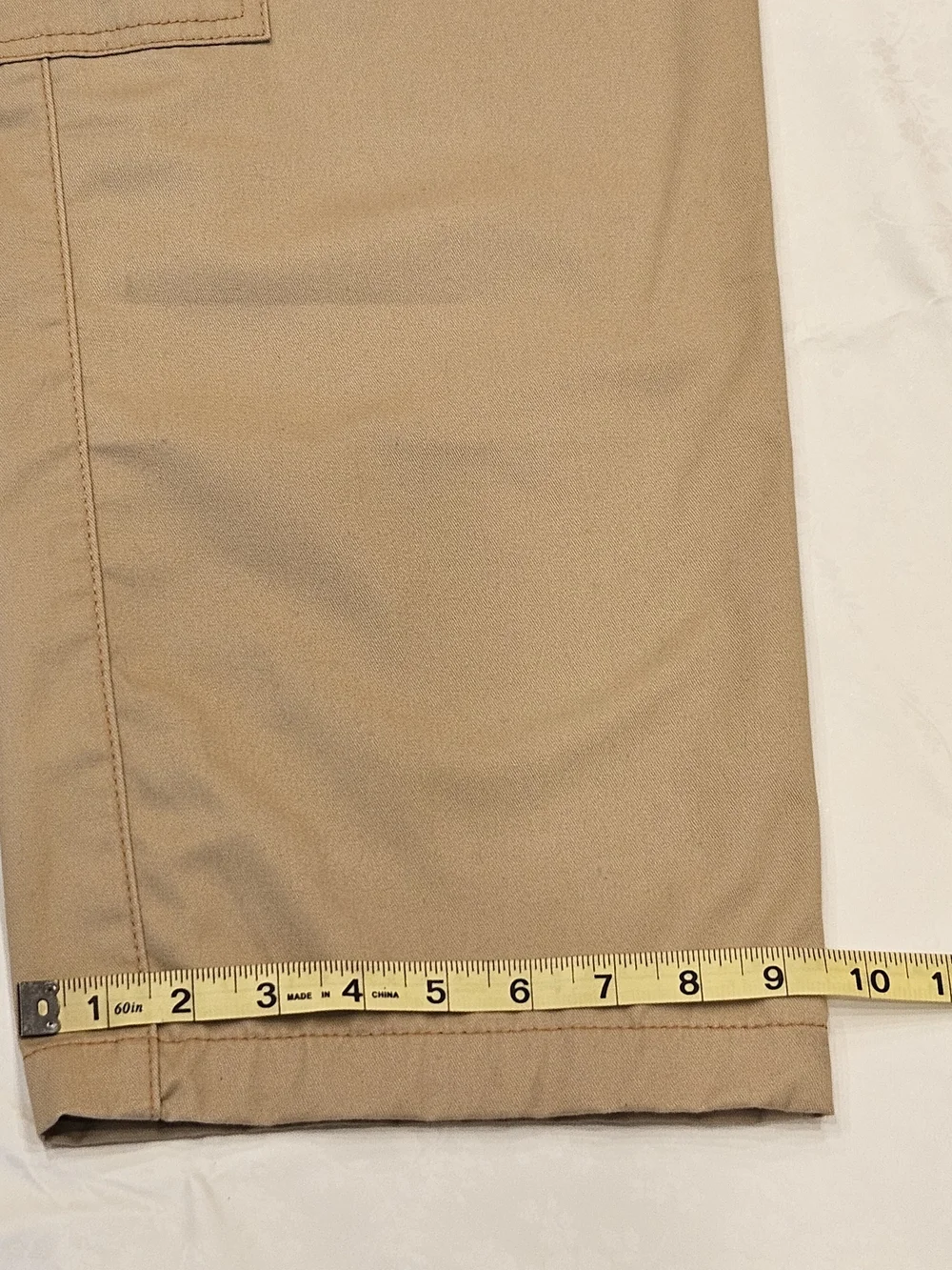 True Religion Men's Cargo Pants Size 31 Khaki Beige Khakis Embroidered Pockets - Picture 10 of 16